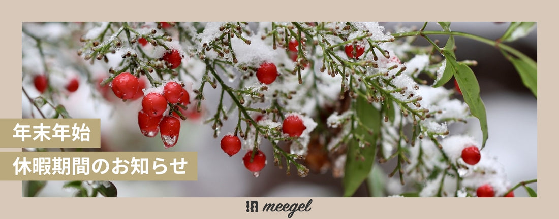 年末年始休暇期間のお知らせ